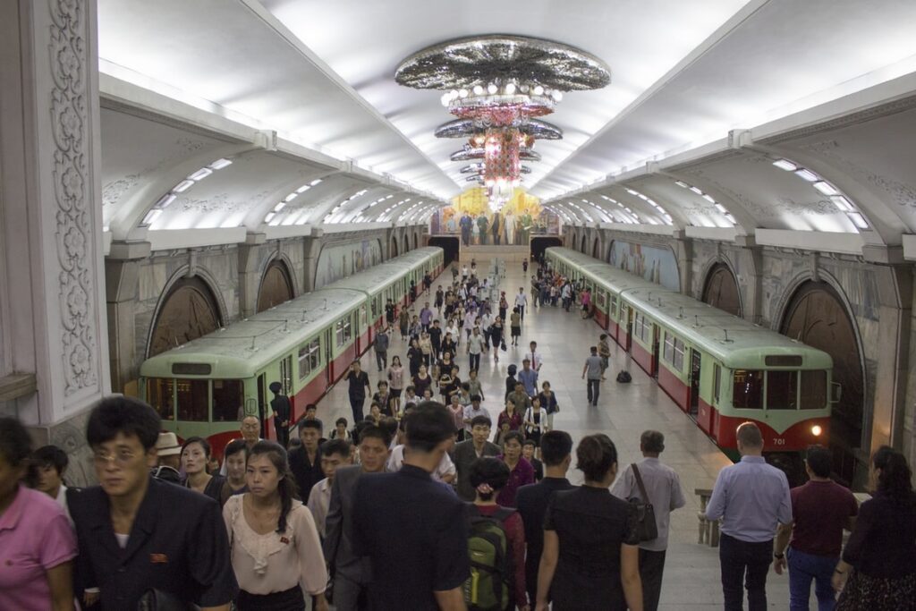 Вид пхеньянского метро