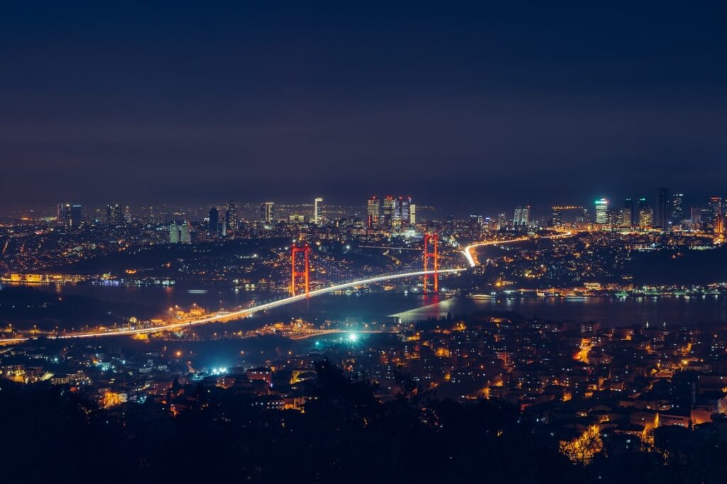 Вид на Босфорский мост, Стамбул