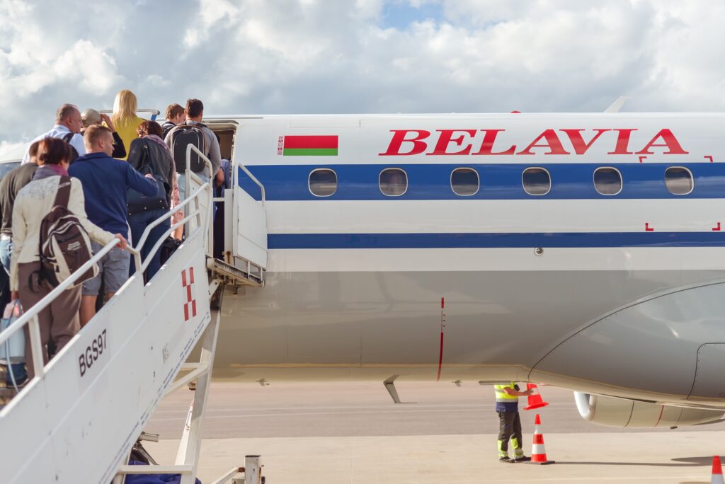 Самолет авиакомпании Белавиа