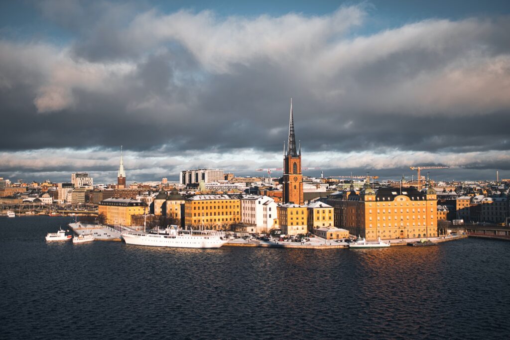 Вид на центр Стокгольма