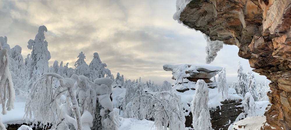 Снежные столбы в Пермских горах