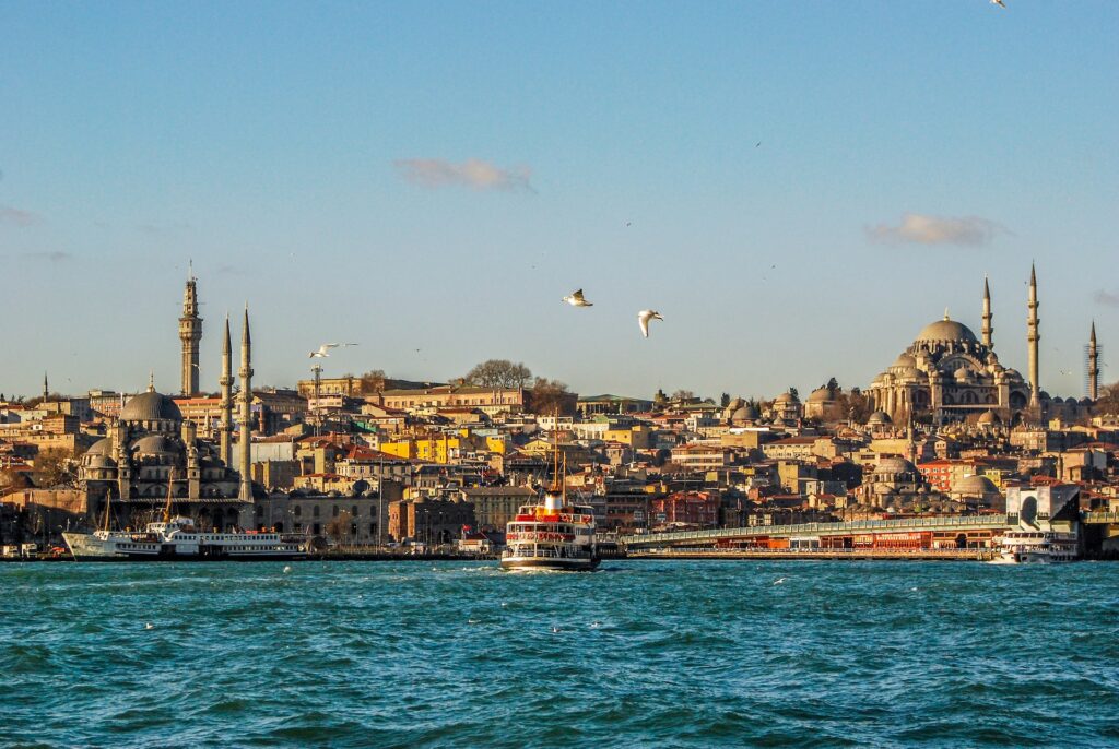 Стамбул с пролива Босфор
